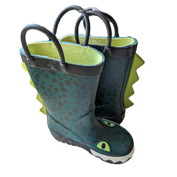 Carter's Baby Toddler Boys Green MONSTER Rainboot CAMO Rain Boots for Ki… - Picture 2 of 6